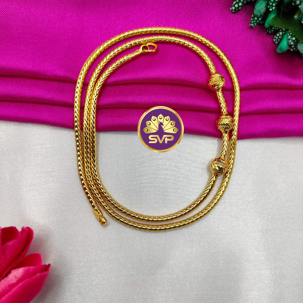 Velan-Covering-Plain-ThreeBall-Mugappu-Chain-4 Three-Ball-Mugappu-Chain