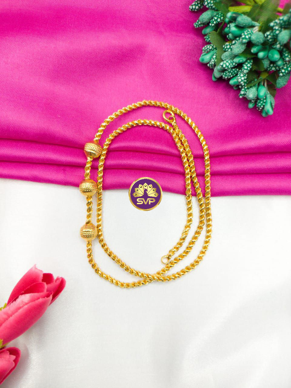 Velan-Covering-Plain-ThreeBall-Mugappu-Chain-5 Three-Ball-Mugappu-Chain